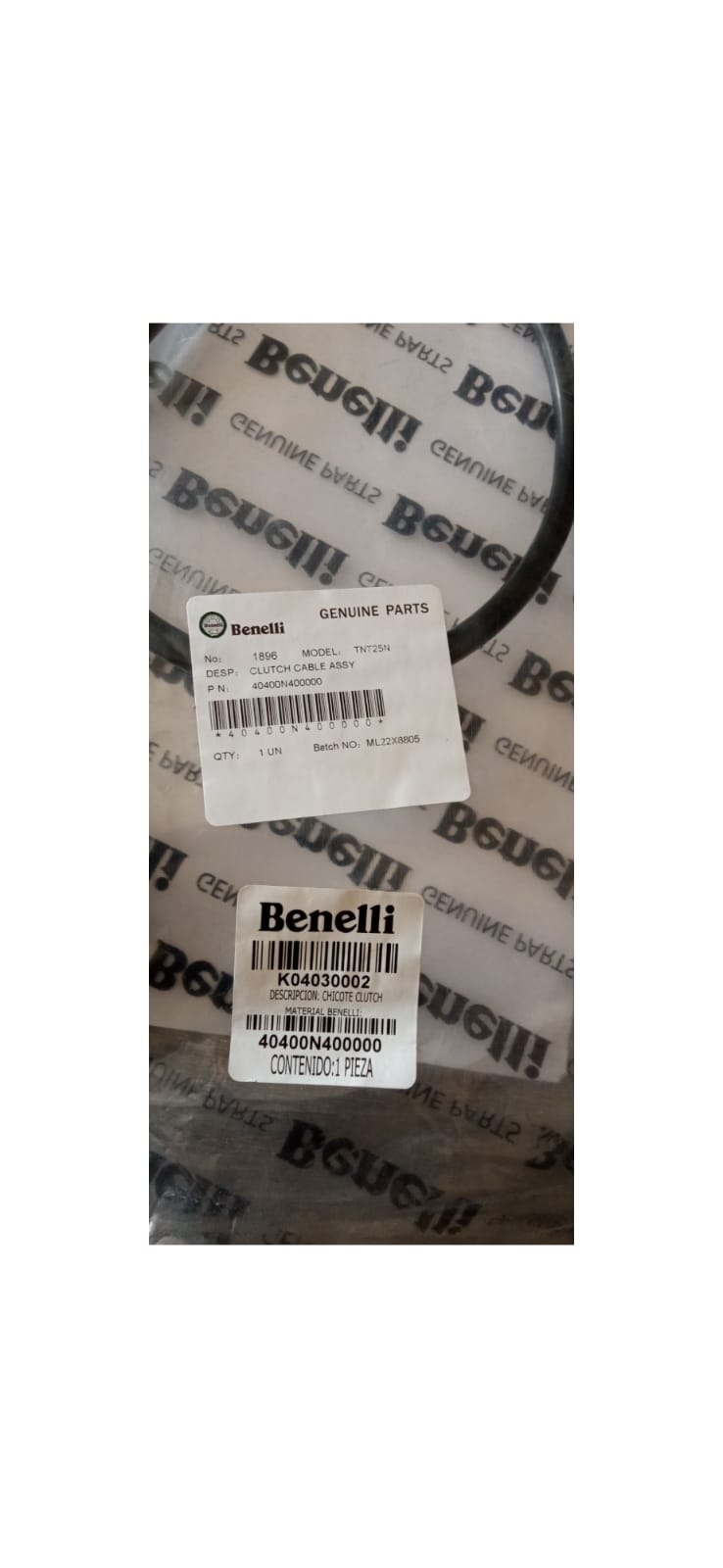 Chicote Clutch Benelli TNT 25N / K04030002