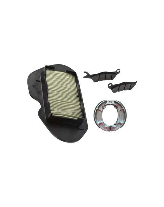 Filtro De Aire y Kit De Balatas Dash 125 / C08010039/C15020027/C14020033